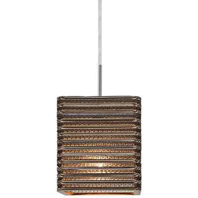 Besa Kirk 6" Wide Cardboard Led Mini Pendant