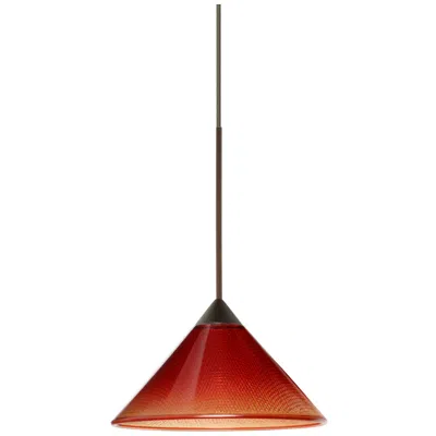 Besa Kona 5 1/2" Wide Sunset/bronze Mini Pendant - Made To Order
