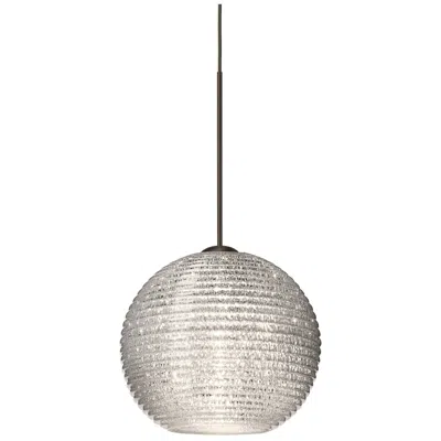 Besa Kristall 6 Pendant 6 Wide Gold Finish - Made To Order In Gray