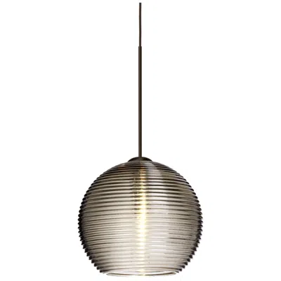 Besa Kristall 6 Pendant 6 Wide White Finish - Made To Order In Black