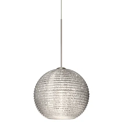 Besa Kristall 6" Wide Glitter Globe Mini Pendant Light - Made To Order