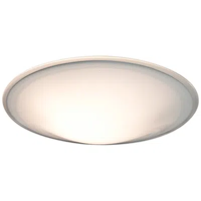 Besa Luma 18" Wide Slim Opal Glass Ceiling Light - Made To Order