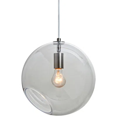 Besa Maestro 12 11 3/4"w Nickel And Clear Glass Mini Pendant Made To Order