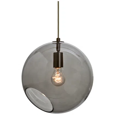 Besa Maestro 12 Pendant 11.75 Wide Bronze Finish In Gray