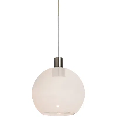 Besa Newton 6 5 3/4" Wide Milky White Glass Led Mini Pendant