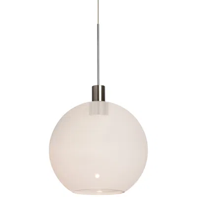 Besa Newton 8 7 3/4" Wide Milky White Glass Led Mini Pendant