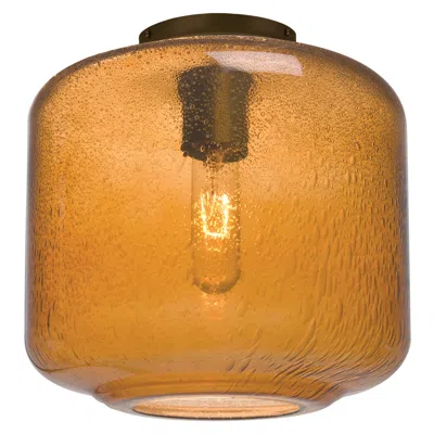 Besa Niles 10 Ceiling Amber Bubble - Made To Order In Yellow