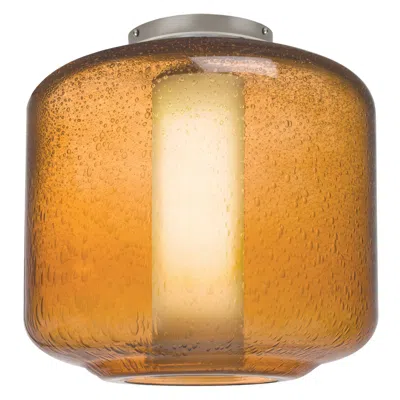 Besa Niles 10 Ceiling Amber Bubble/opal - Made To Order In Brown