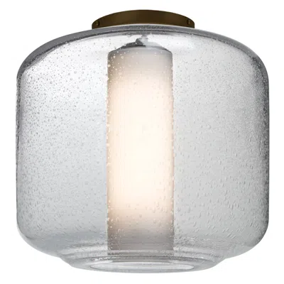 Besa Niles 10 Ceiling Clear Bubble/opal - Made To Order In Transparent