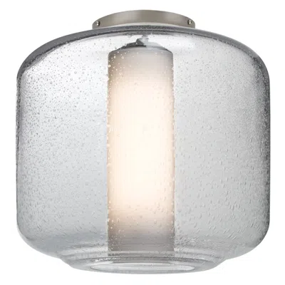 Besa Niles 10 Ceiling Clear Bubble/opal - Made To Order In Gray