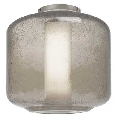 Besa Niles 10"w Modern Opal And Smoke Glass Ceiling Light Made To Order