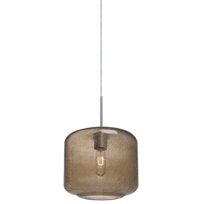 Besa Niles 9 1/2" Wide Smoke Glass Mini Pendant - Made To Order