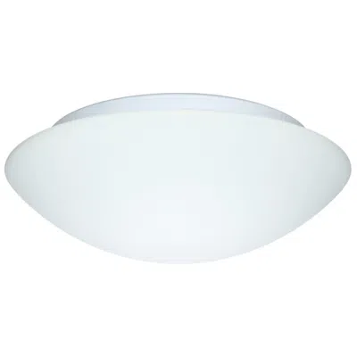 Besa Nova 12 1/2" Wide Modern Dome Button White Ceiling Light Made To Order