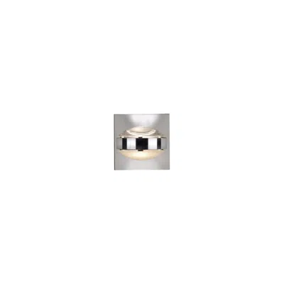 Besa Optos 3 1/2" Wide Chrome Clear And Frost Wall Sconce - Made To Order