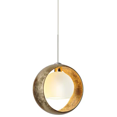 Besa Pogo Collection 6 1/4" Wide Gold Pendant - Made To Order
