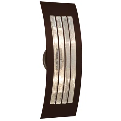 Besa Sail 17 1/2" High Bubble/bronze Wall Sconce - Made To Order In Brown