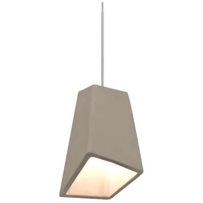 Besa Skip Pendant 4 Wide Satin Nickel Finish - Made To Order