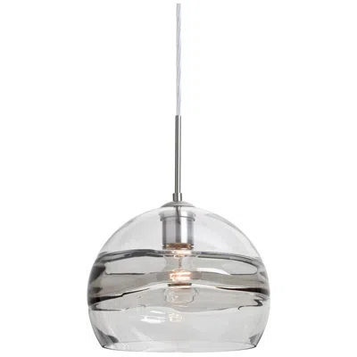 Besa Spirit 10 3/4" Wide Satin Nickel Globe Mini Pendant