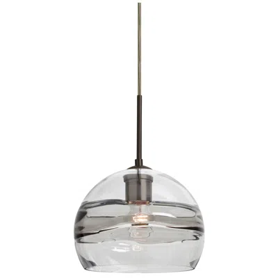 Besa Spirit 8 1/2" Wide Bronze Globe Mini Pendant In Black