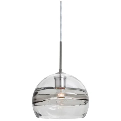 Besa Spirit 8 1/2" Wide Satin Nickel Globe Mini Pendant