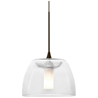 Besa Spur Pendant 5.5 Wide Bronze Finish In Gray