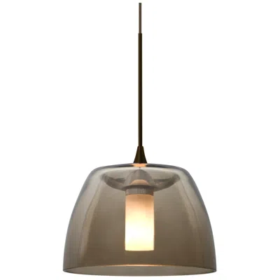 Besa Spur Pendant 5.5 Wide Gray Finish In Brown