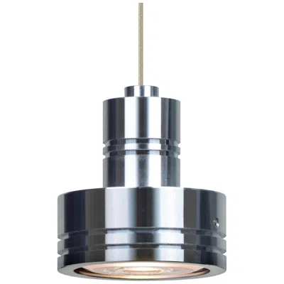 Besa Sputnik 2" Wide Satin Nickel Led Cord Mini Pendant In Black