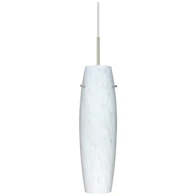 Besa Suzi 14" High Carrera/satin Nickel Pendant - Made To Order