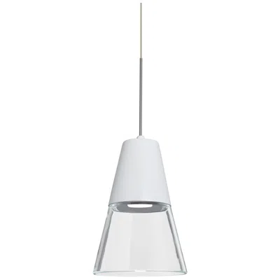 Besa Timo 6" Wide Satin Nickel Led Mini Pendant - Made To Order