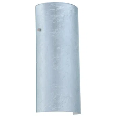 Besa Torre 14 Wall Sconce - Silver Foil, Polished Nickel, Led Made To Order In Blue