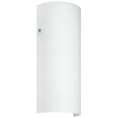 Besa Torre 14 Wall Sconce - White Decor, Satin Nickel - Made To Order