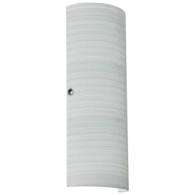 Besa Torre 18 Wall Sconce - Chalk Decor, Satin Nickel - Made To Order In Gray