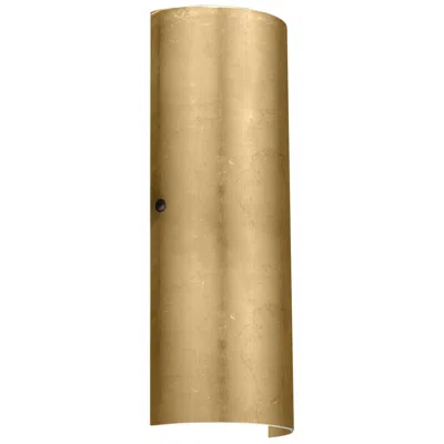 Besa Torre 18 Wall Sconce - Gold Foil Decor, Bronze, Led - Made To Order
