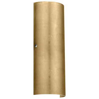 Besa Torre 18 Wall Sconce - Gold Foil Decor, Satin Nickel - Made To Order