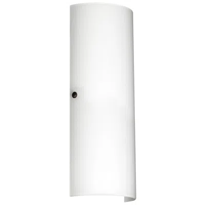 Besa Torre 18 Wall Sconce - White Decor, Bronze