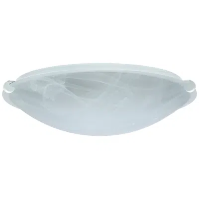 Besa Trio 16" Wide Marble/white Ceiling Light - Made To Order In Blue