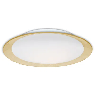 Besa Tuca 19 1/4"w Gold Foil Opal Matte Led Ceiling Light - Made To Order