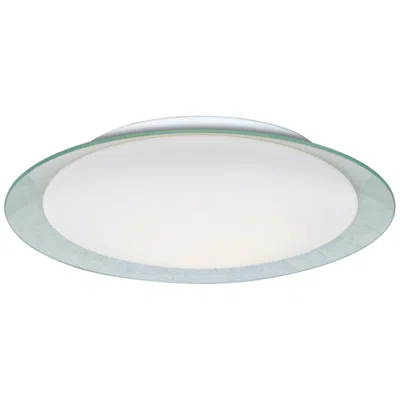 Besa Tuca 19 1/4"w Silver Foil Opal Matte Led Ceiling Light - Made To Order