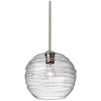 Besa Wave 10 Pendant - Made To Order In Transparent