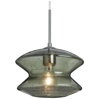 Besa Zen 9" Wide Moss Bubble Mini Pendant