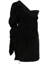 Besfxxk Asymmetric Blazer Mini Dress In Black