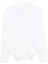 Besfxxk Asymmetric Shirt In White