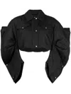 Besfxxk Cropped Padded Jacket In Black