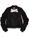 Besfxxk Cut-out Bomber Jacket In Black
