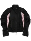 Besfxxk Cut-out Bomber Jacket In Black