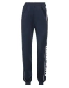 Besfxxk Woman Pants Navy Size M Polyester, Elastane In Navy Blue
