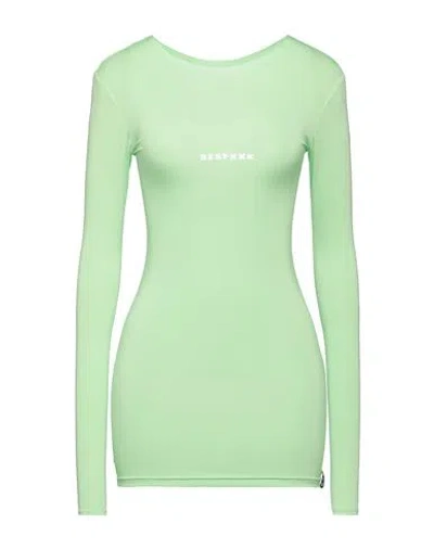 Besfxxk Woman T-shirt Lime Green Size Xs Polyester, Elastane