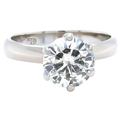 Pre-owned Bespoke 18ct White Gold Champagne Diamond Ring 1.35ct 3.63g