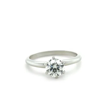 Pre-owned Bespoke Platinum Diamond Engagement Ring 1.02ct In Multi
