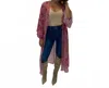 Best & Best Floral Duster Kimono In Red